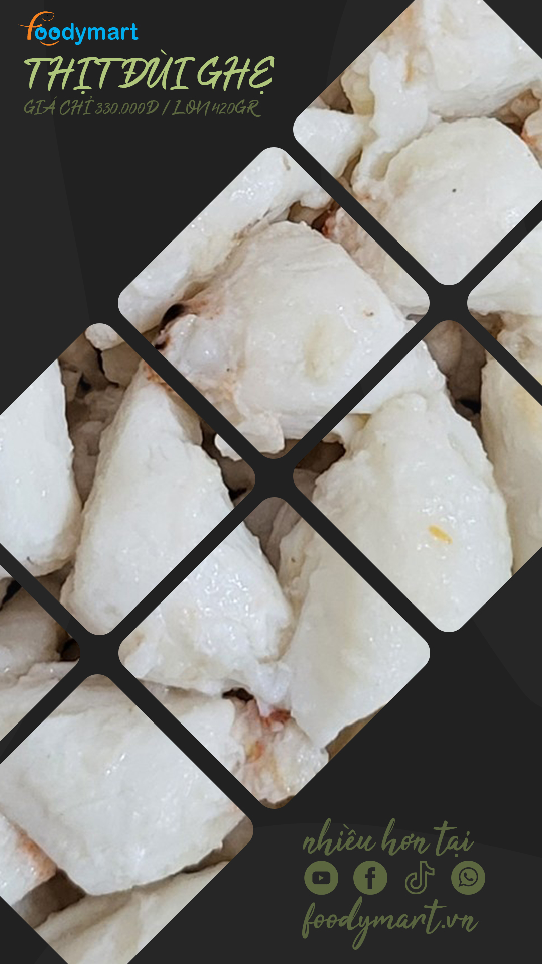 Thịt đùi ghẹ Foodymart